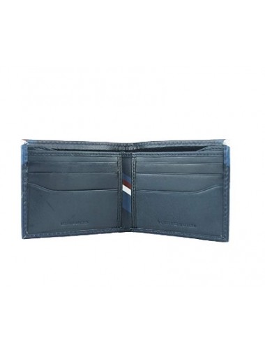 [新登場]Tommy Hilfiger Men's Leather Double Billfold Passcase Wallet & Valet